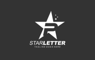 P logo star for branding company. letter template vector illustration for your brand.