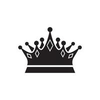 diseño de vector de icono de logotipo de corona