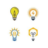 Light bulb symbol icon vector