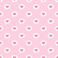 Heart cute pastel seamless pattern. vector