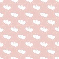 Heart cute pastel seamless pattern. vector