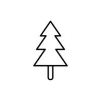 spruce icon. outline icon vector