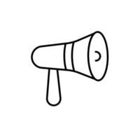 loudspeaker icon. outline icon vector