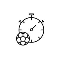 match time icon. outline icon vector