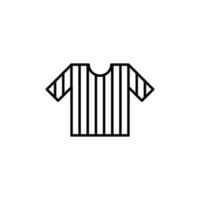 referee jersey icon. outline icon vector