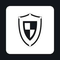 Army shield icon, simple style vector