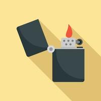 Kerosene lighter icon, flat style vector