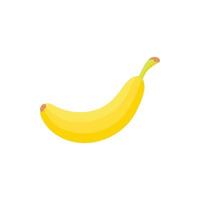 Banana icon in cartoon style vector