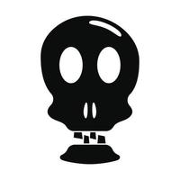 icono de calavera, estilo simple vector