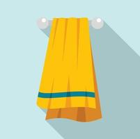 Sport towel icon, flat style vector