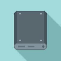 Storage ssd icon, flat style vector