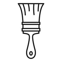 Construction paint brush icon, outline style vector