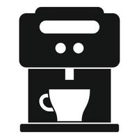 icono de máquina de café en casa, estilo simple vector