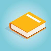 Big book icon, isometric 3d style vector