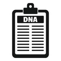 Dna checkboard icon, simple style vector