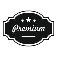 mejor icono de etiqueta premium, estilo simple. vector