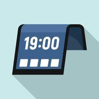 Flexible display icon, flat style vector