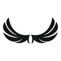 Vintage wings icon, simple style vector