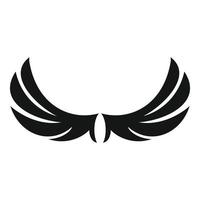 Vintage wings icon, simple style vector