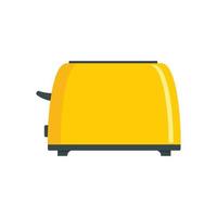 Old toaster icon, flat style vector