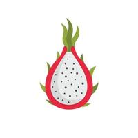 icono de fruta de dragón, tipo plano vector