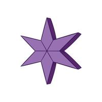 Star Icon, hand drawn style vector