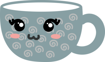 teacup cartoon character crop-out png