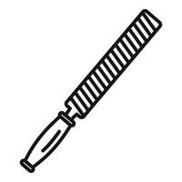 Rasp file icon, outline style vector