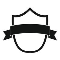 insignia icono moderno, estilo negro simple vector