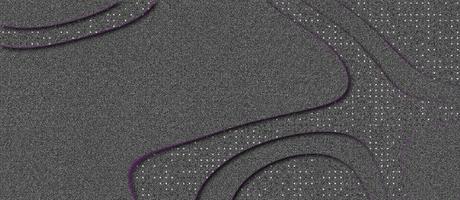 Luxury elegant background with glitters element and dots particle on dark black surface. Abstract realistic papercut decoration textured with wavy layers and halftone effect pattern. photo