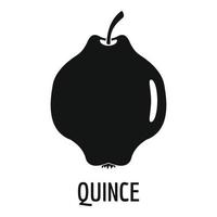 Quince icon, simple style. vector