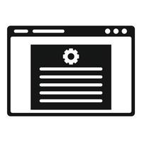 Web page innovation icon, simple style vector
