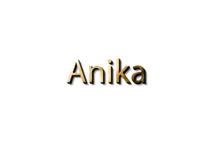 maqueta de nombre anika 3d png