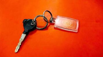 Lucknow, India, June 2022, A motorcycle key, from brand Honda photo