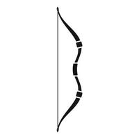 Ancient bow icon, simple style vector