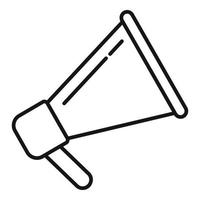 Recruiter megaphone icon, outline style vector