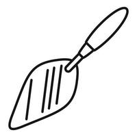 Trowel tool icon, outline style vector