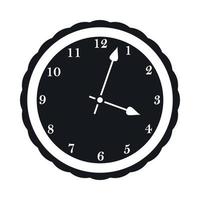 icono de reloj, estilo simple vector