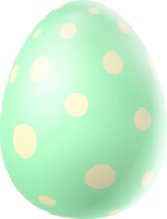 Happy Easter Day colorful egg isolated png