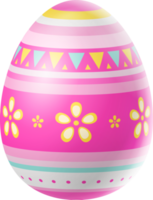 Joyeuses pâques oeuf coloré isolé png