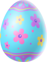 feliz día de pascua colorido huevo aislado png