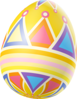 Happy Easter Day colorful egg isolated png