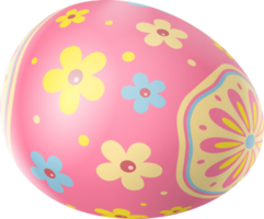 Happy Easter Day colorful egg isolated png