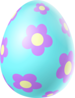 Joyeuses pâques oeuf coloré isolé png