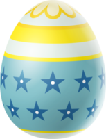 Happy Easter Day colorful egg isolated png