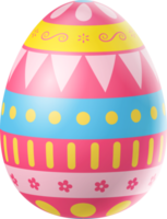 frohes ostern buntes ei isoliert png