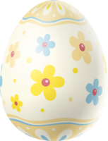 feliz día de pascua colorido huevo aislado png