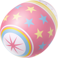 Happy Easter Day colorful egg isolated png