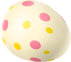 Joyeuses pâques oeuf coloré isolé png