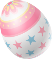 Happy Easter Day colorful egg isolated png